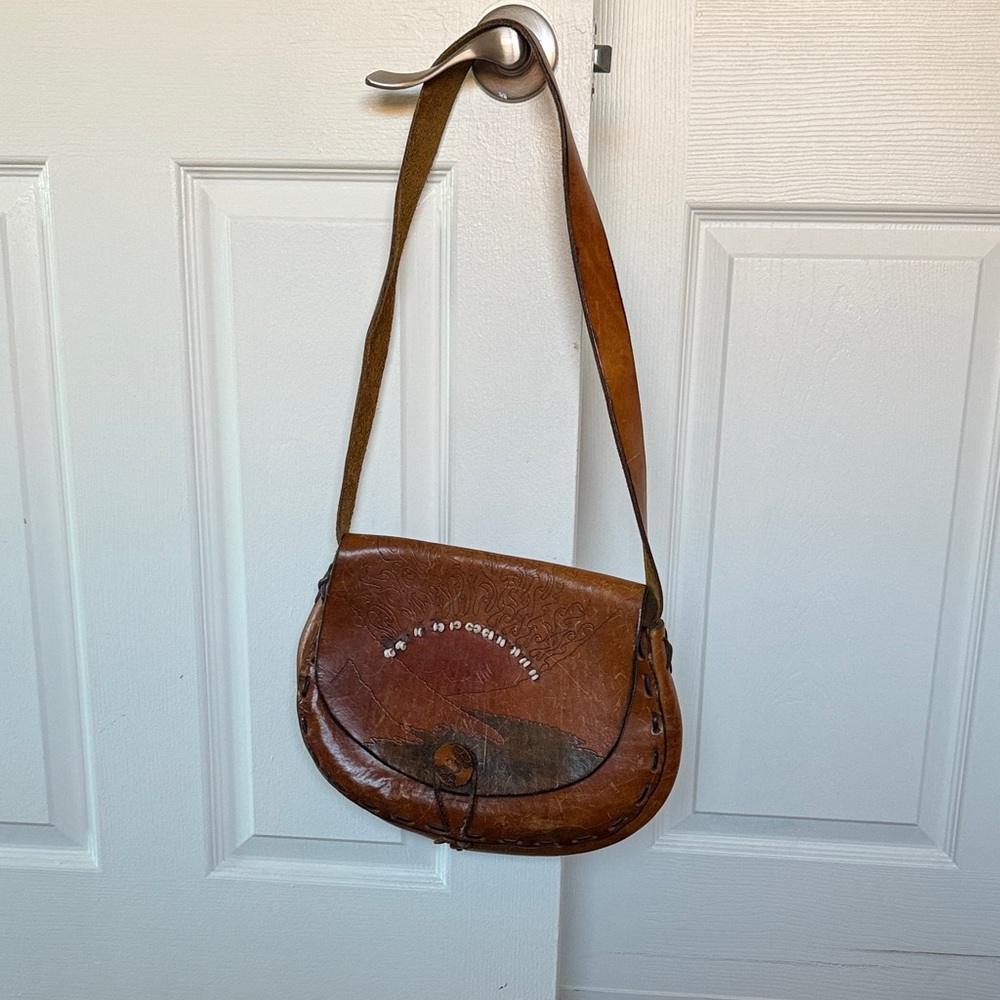 Vintage Brown Leather Bag